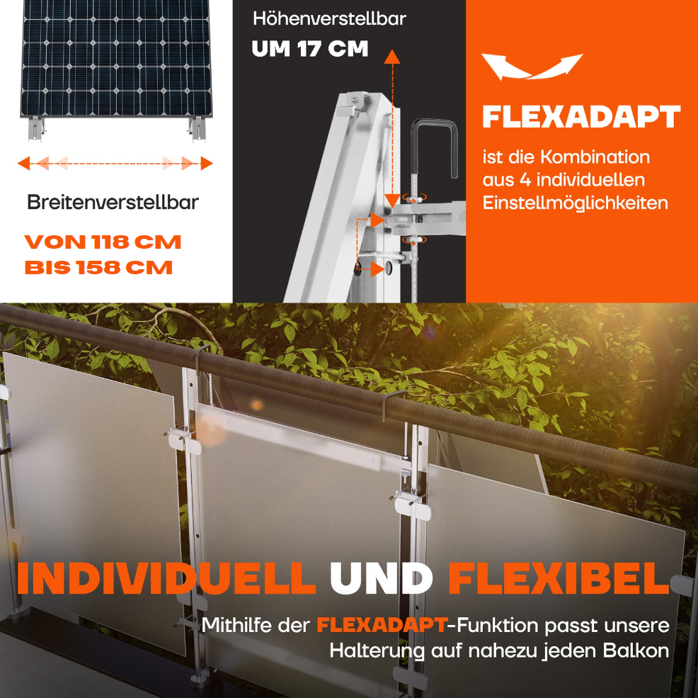 Balkonkraftwerk Halterung Balkon