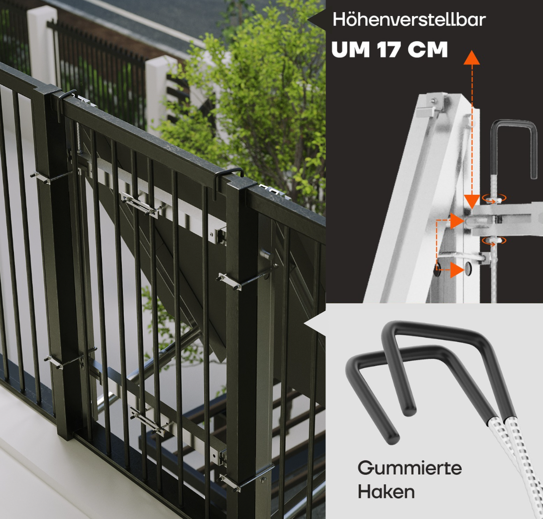 Haken Balkonkraftwerk Halterung