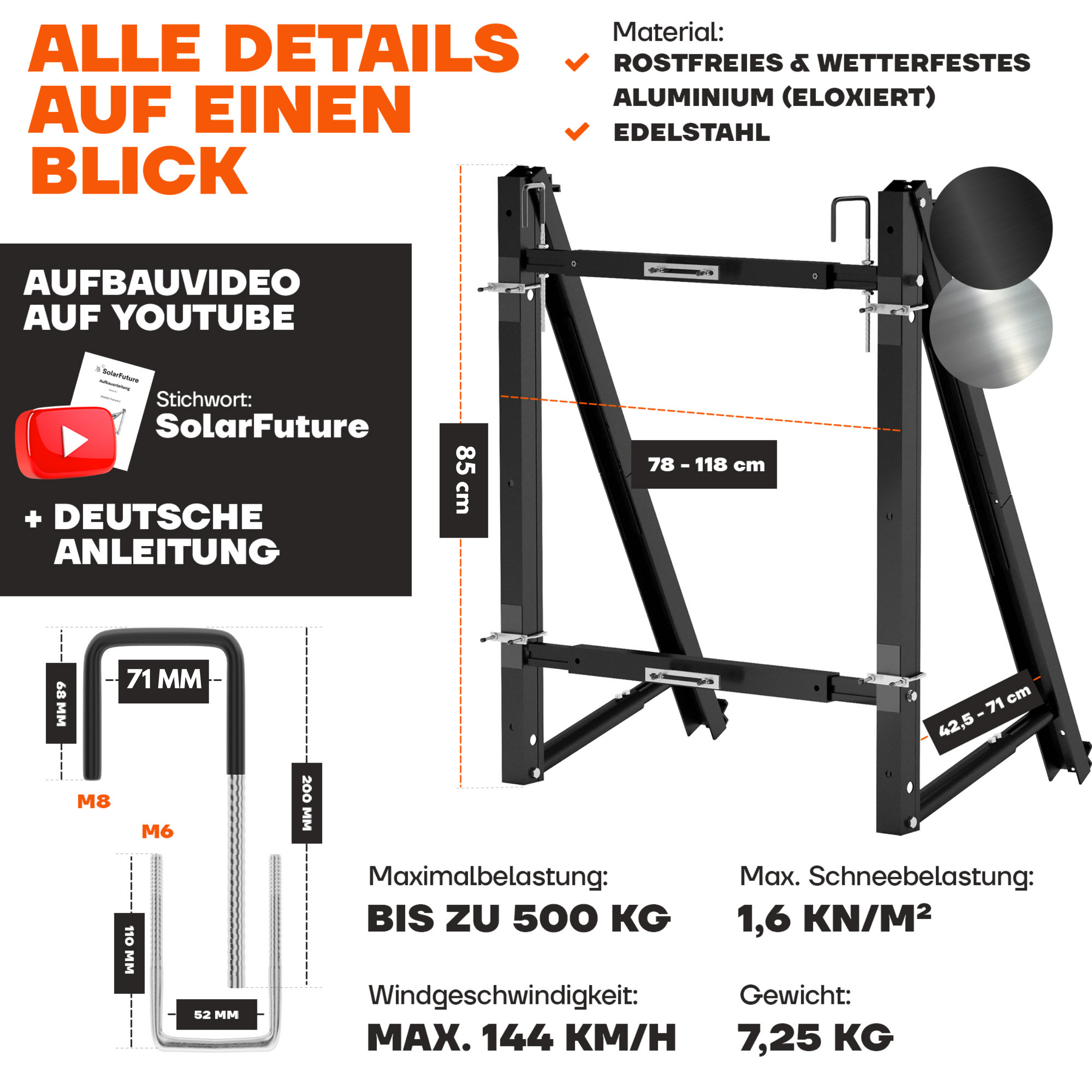 Balkonkraftwerk Halterung Balkon
